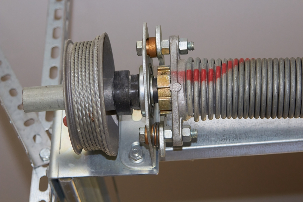 Springs,Tensioning,The,Garage,Door,Mechanism,garage,Door,Mechanism,With,Roller